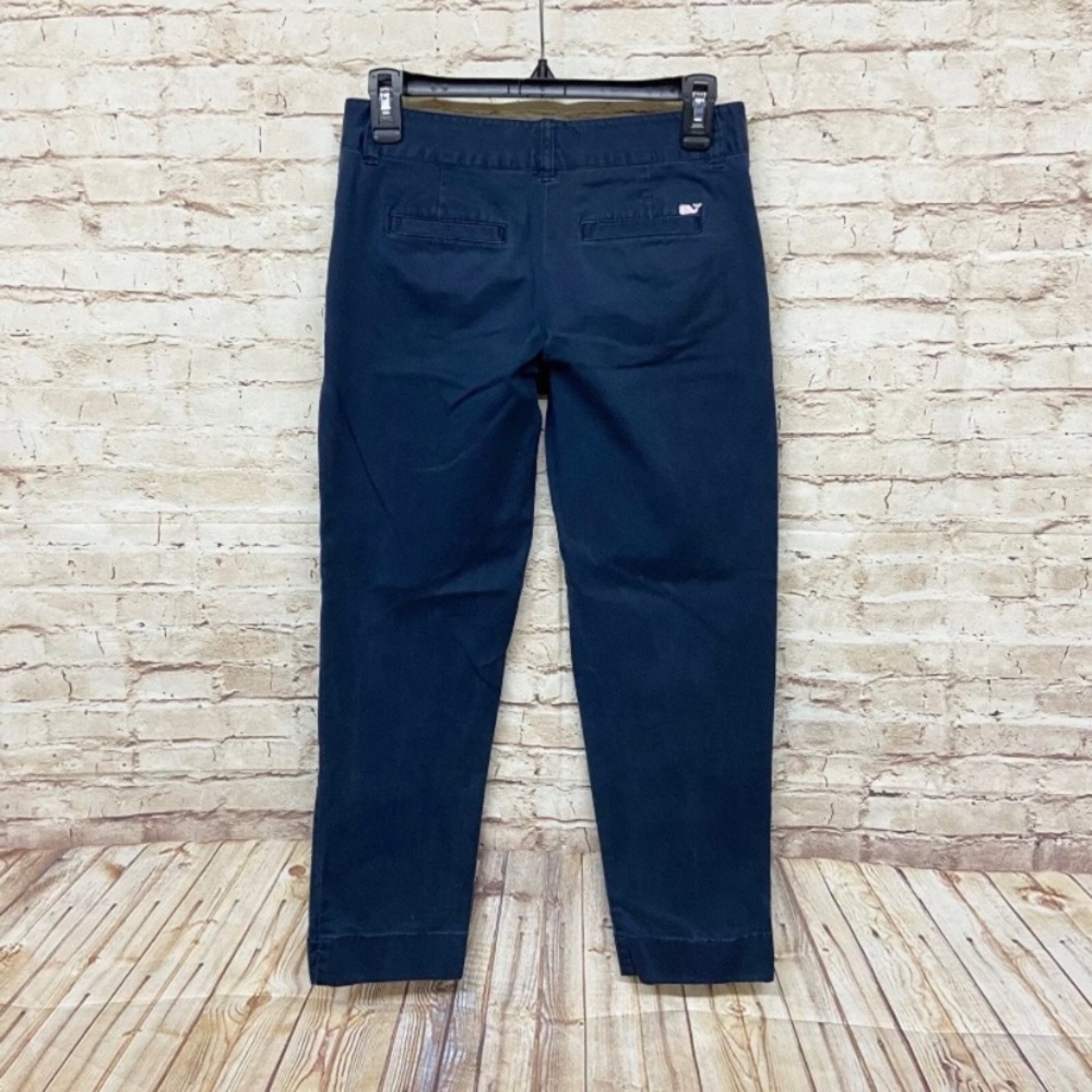 (3 Pair) Vineyard Vines Women Cropped Pants Size 0 Whale Straight Solid Red Blue - Picture 7 of 11
